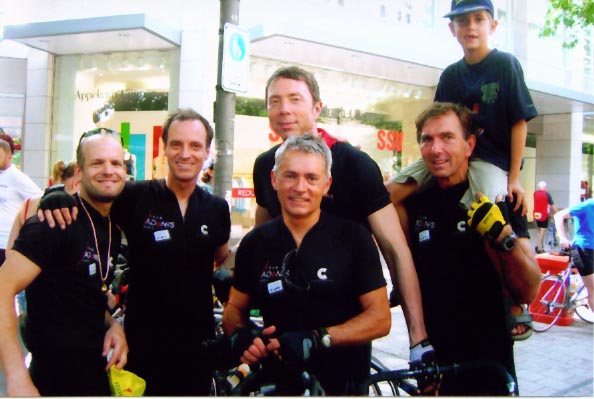    Martin, Ralli, Michi, Raimund, hinten Norbert und Julian 